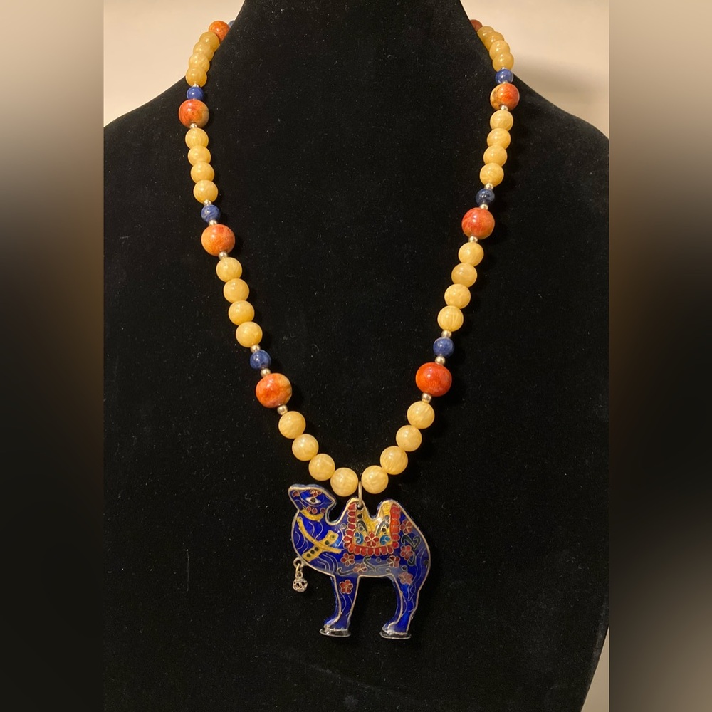 Cloisonne camel 25"